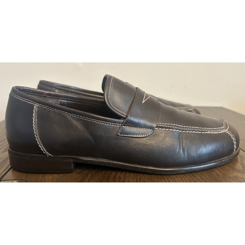 Donald‎ J Pliner Men's Brown Leather Loafers Size 10M